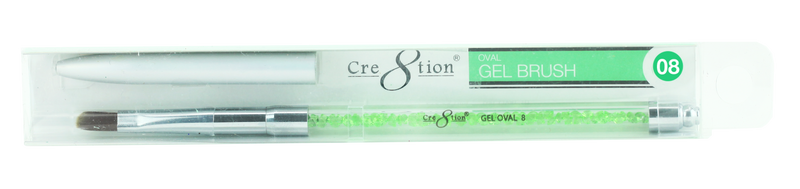 Cre8tion - Gel Brush Oval Tip Rhinestone Handle 08