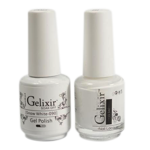 Gelixir - Matching Color Soak Off Gel - 090 Snow White