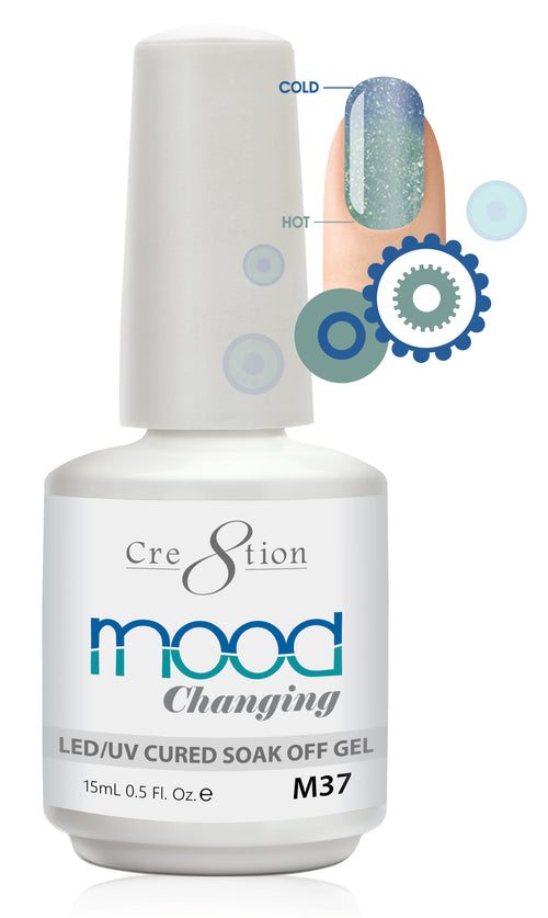 Cre8tion Mood Changing Soak Off Gel M37-Fine Glitter