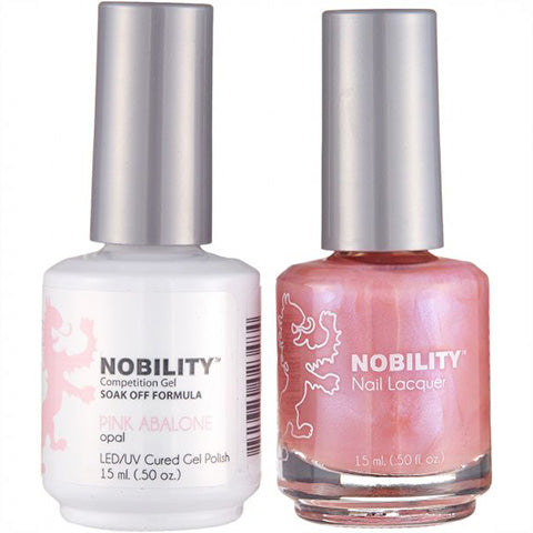 Nobility Gel Polish & Nail Lacquer, Pink Abalone - NBCS030