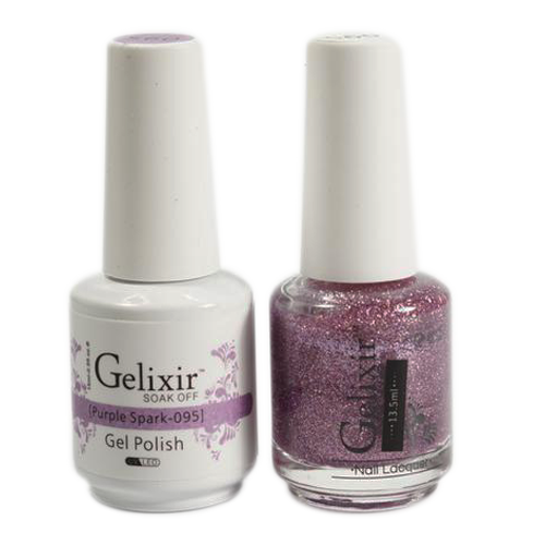 Gelixir - Matching Color Soak Off Gel - 095 Purple Spark