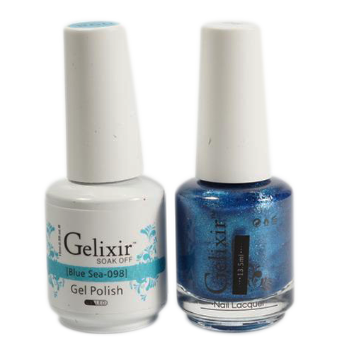 Gelixir - Matching Color Soak Off Gel - 098 Blue Fairly