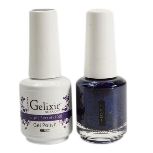 Gelixir - Matching Color Soak Off Gel - 100 Purple Secret