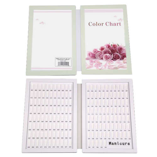 Cre8tion PMMA material tips 160 colors display book- JJPB-012