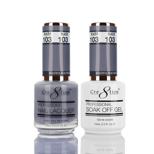 Cre8tion Matching Color Gel & Nail Lacquer 103 Blazer