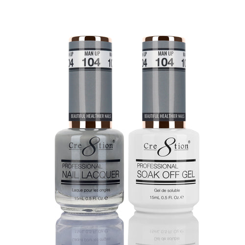 Cre8tion Matching Color Gel & Nail Lacquer 104 Man Up