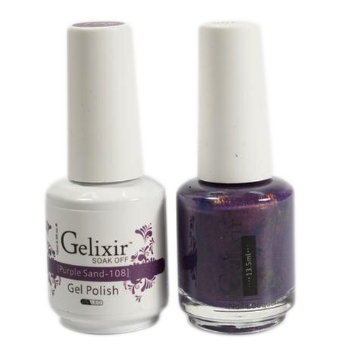 Gelixir - Matching Color Soak Off Gel - 108 Purple Sand