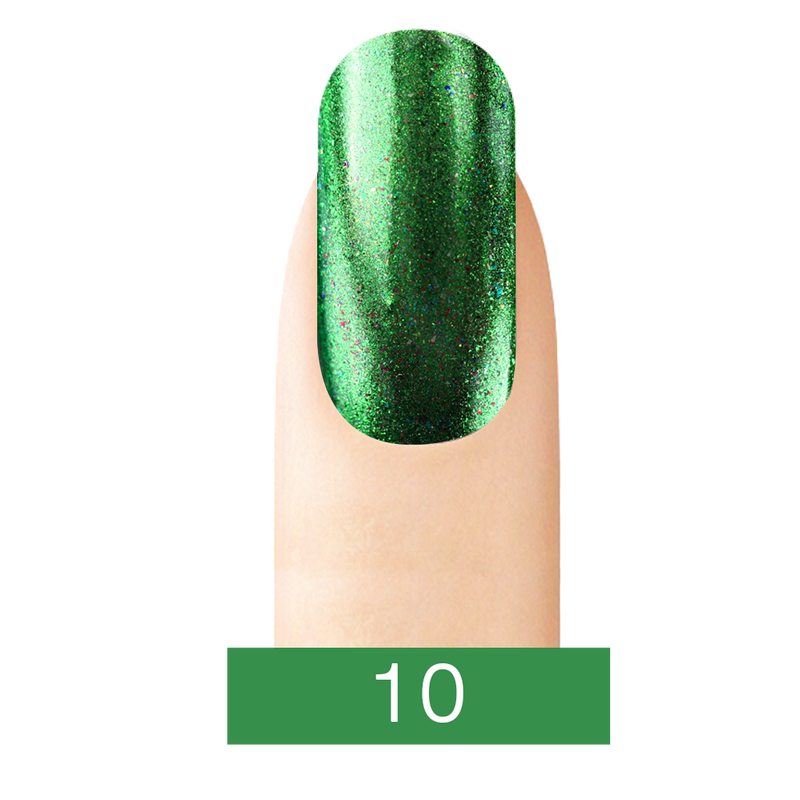 Cre8tion - Chrome Nail Art Effect 10 Green - 1g