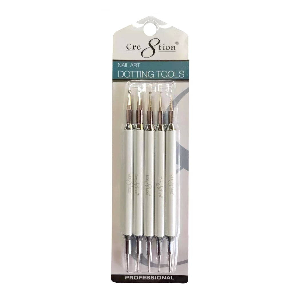 Cre8tion - Nail Art - Dotting Tool Set (5 Pcs)