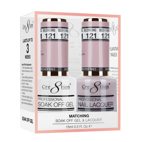 Cre8tion Matching Color Gel & Nail Lacquer 121 Belonging