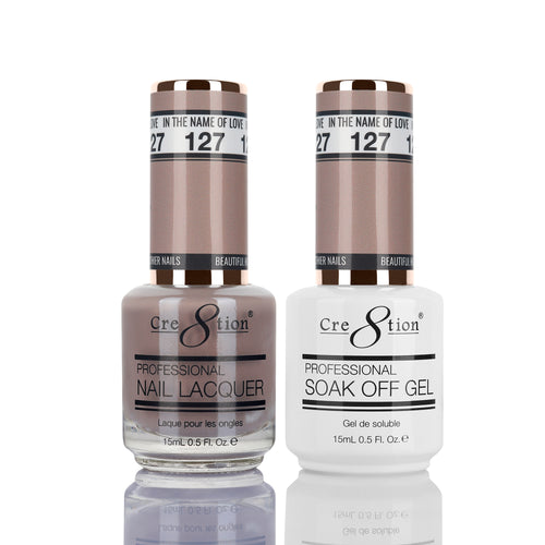 Cre8tion Matching Color Gel & Nail Lacquer 127 In The Name Of Love