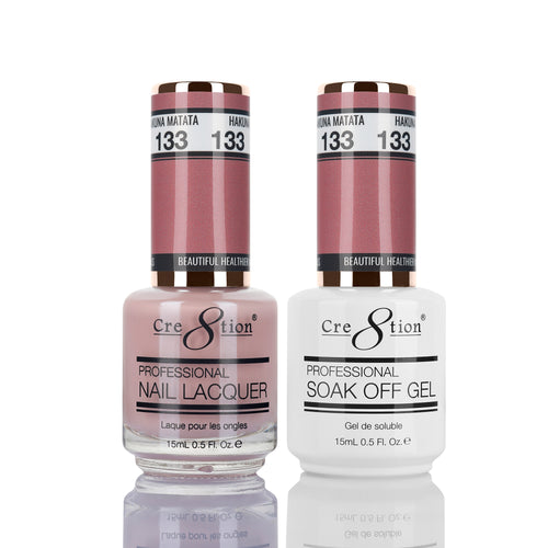Cre8tion Matching Color Gel & Nail Lacquer  133 Hakuna Matata