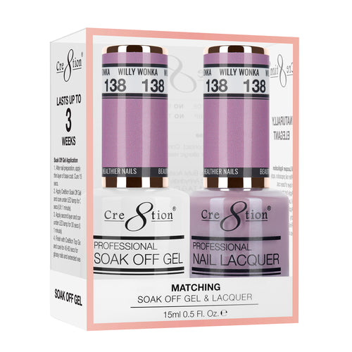 Cre8tion Matching Color Gel & Nail Lacquer  138 Willy Wonka