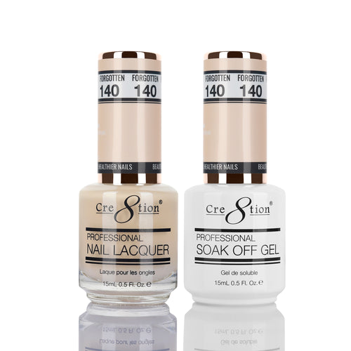 Cre8tion Matching Color Gel & Nail Lacquer 140 Forgotten