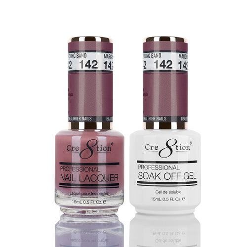 Cre8tion Matching Color Gel & Nail Lacquer 142 Marching Band