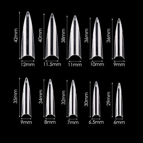Cre8tion Special Shape 600 pcs./box - 02 Long Stiletto