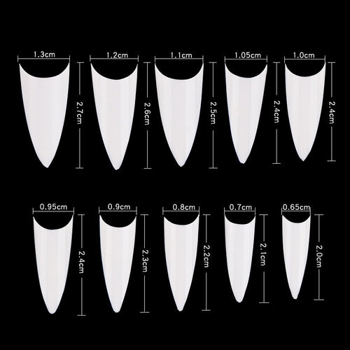Cre8tion Special Shape 500 pcs./box - 03 Short Stiletto