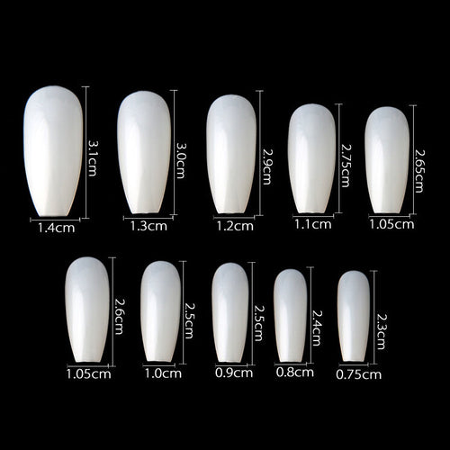 Cre8tion Special Shape - Natural Medium Coffin 04 - 600 pcs./box, 100 boxes/case