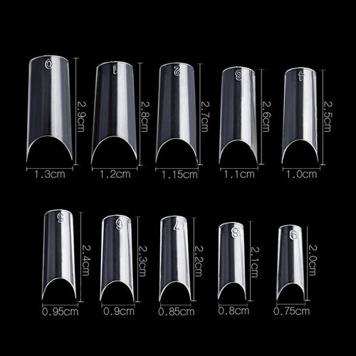 Cre8tion Special Shape - Clear Straight 10 - 500 pcs./box, 100 boxes/case
