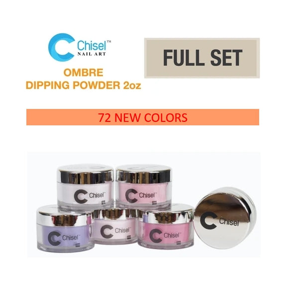 Chisel Nail Art - Dipping Powder - 2oz Ombre Powder 72 Colors - $10.95/each - Color #49A-B - #84A-B