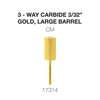 Cre8tion - Carbide Gold - Large - 3/32" - 3-Way