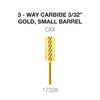 Cre8tion - Carbide Gold - Small - 3/32" - 3-Way