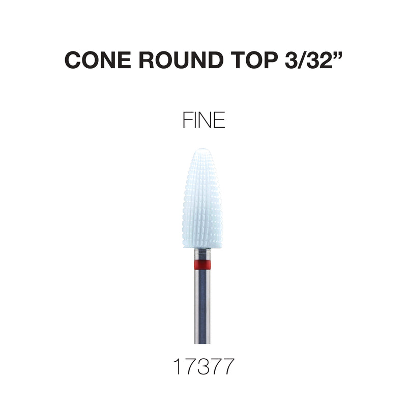 Cre8tion - Ceramic Bits - Cone Round Top - 3/32"