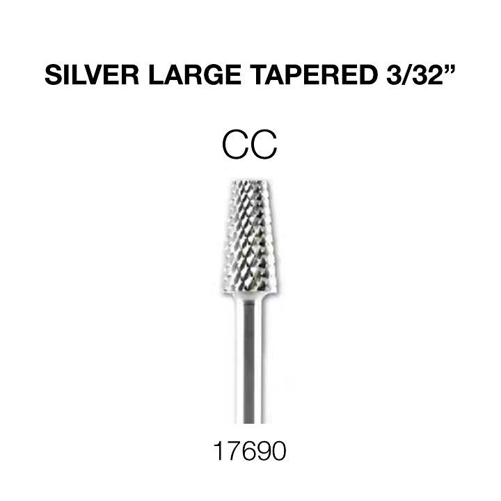 Cre8tion - Silver Carbide - Small Tapered - 3/32"-CC