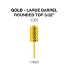 Cre8tion Gold Carbide- Large Barrel-Round Top 3/32" CXX