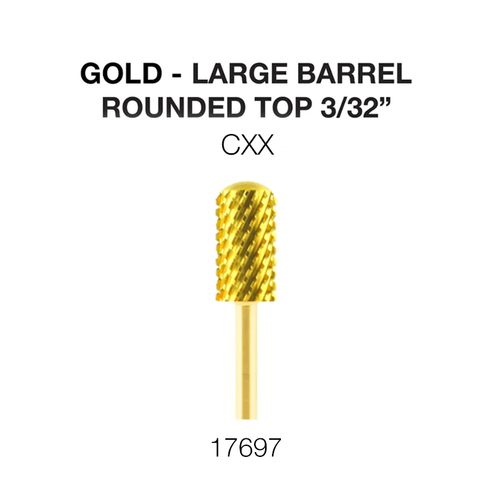 Cre8tion Gold Carbide- Large Barrel-Round Top 3/32" CXX