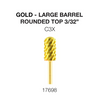Cre8tion Gold Carbide- Large Barrel-Round Top 3/32" C3X