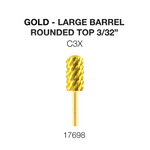 Cre8tion Gold Carbide- Large Barrel-Round Top 3/32" C3X