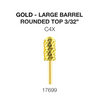 Cre8tion Gold Carbide- Large Barrel-Round Top 3/32" C4X