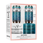 Cre8tion Matching Color Gel & Nail Lacquer 186 SEA QUEENS