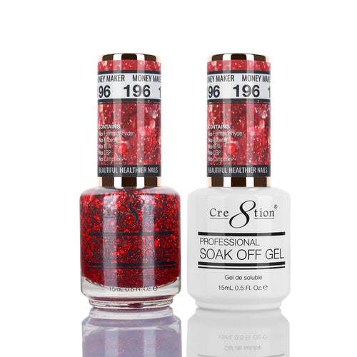 Cre8tion Matching Color Gel & Nail Lacquer 196 Money Maker