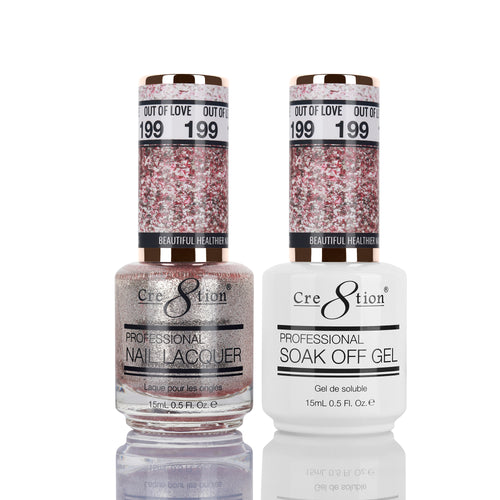 Cre8tion Matching Color Gel & Nail Lacquer 199 Out Of Love