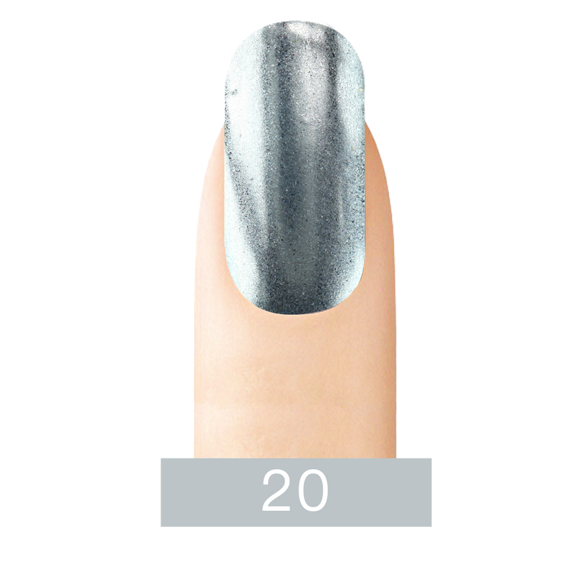 Cre8tion -  Chrome Nail Art Effect 20 Super Silver - 1g