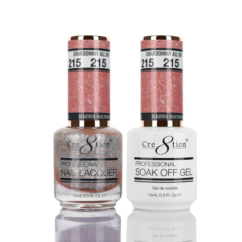 Cre8tion Matching Color Gel & Nail Lacquer 215 Chardonnay All Day