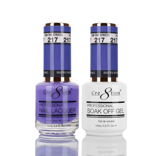 Cre8tion Matching Color Gel & Nail Lacquer 217 RUN THE STREETS