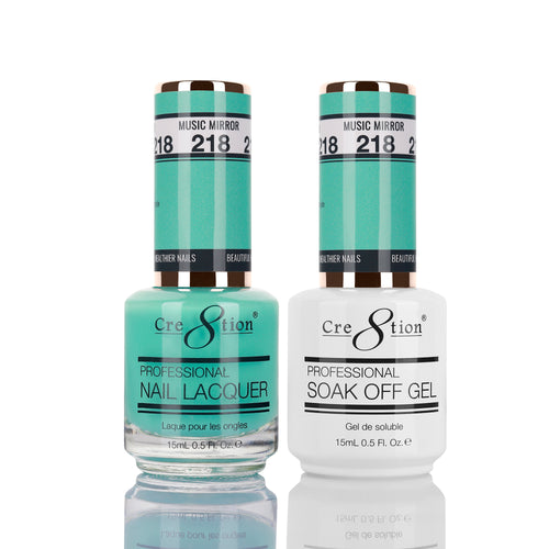Cre8tion Matching Color Gel & Nail Lacquer 218 MUSIC MIRROR
