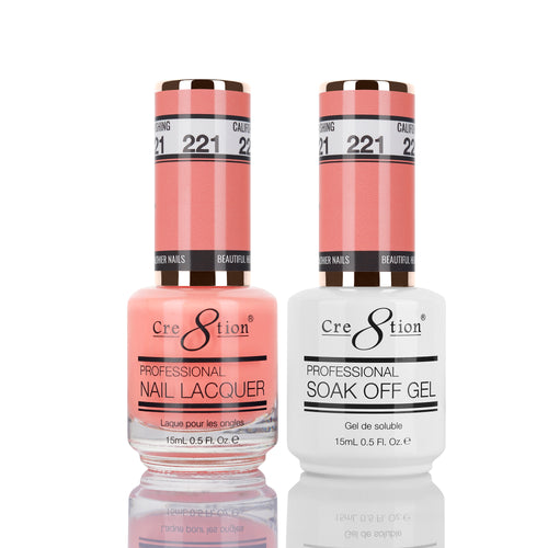 Cre8tion Matching Color Gel & Nail Lacquer 221 CALIFORNIA WISHING