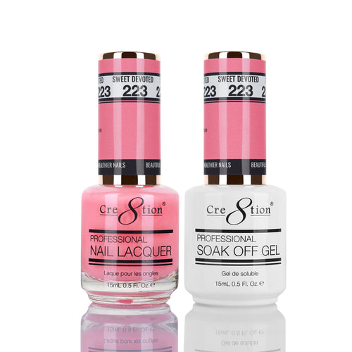 Cre8tion Matching Color Gel & Nail Lacquer 223 SWEET DEVOTED