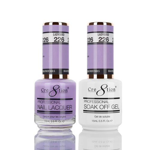 Cre8tion Matching Color Gel & Nail Lacquer 226 LADYBIRD