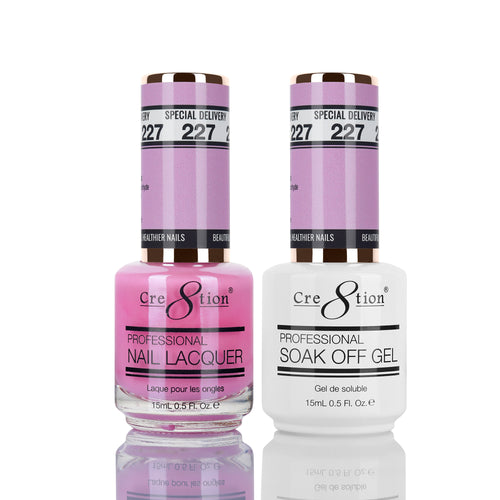 Cre8tion Matching Color Gel & Nail Lacquer 227 SPECIAL DELIVERY