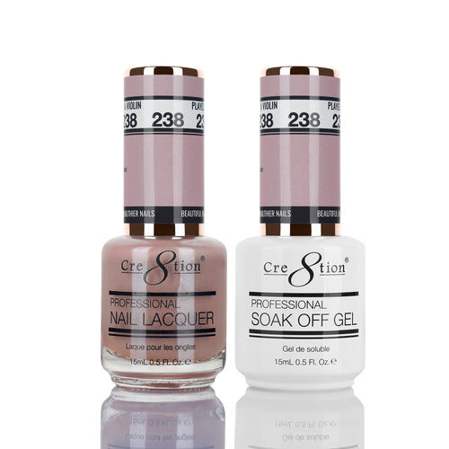 Cre8tion Matching Color Gel & Nail Lacquer  238 PLAYED LIKE A VIOLIN