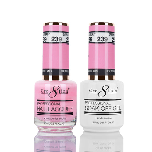 Cre8tion Matching Color Gel & Nail Lacquer 239 DAUGHTER’S LULLABY