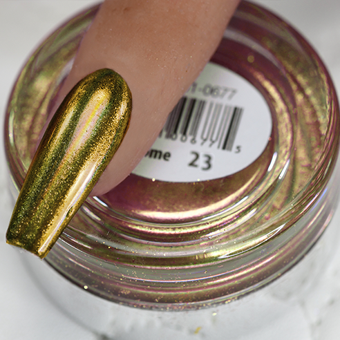 Cre8tion -  Chrome Nail Art Effect 23 Gold Holographic - 1g