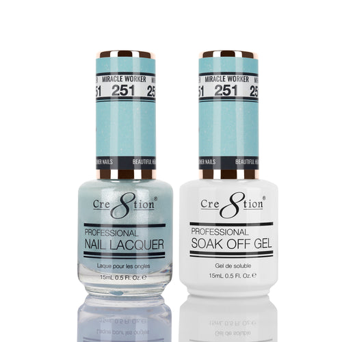 Cre8tion Matching Color Gel & Nail Lacquer 251 MIRACLE WORKER