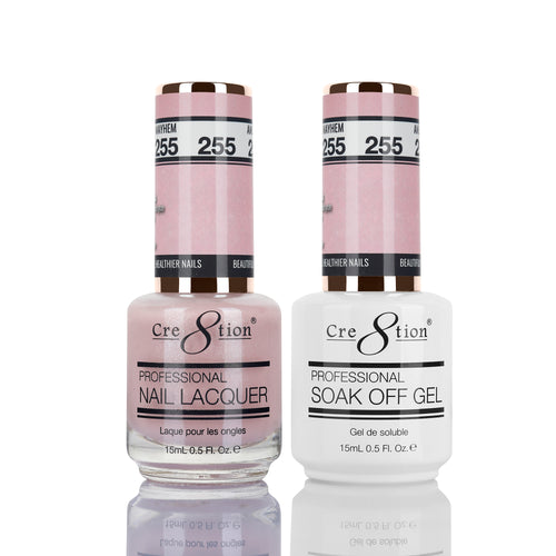 Cre8tion Matching Color Gel & Nail Lacquer 255 AMEN TO MAYHEM