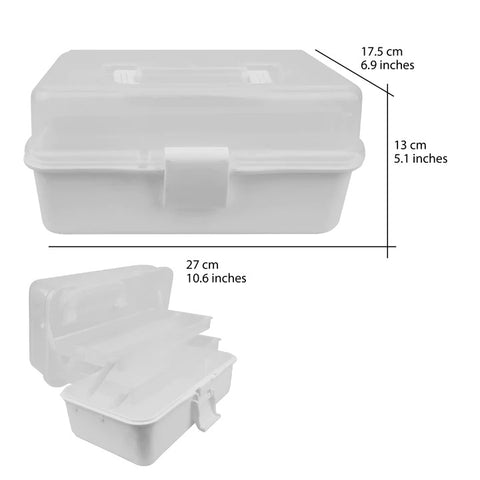 Cre8tion Large Plastic Storage Box Size 13*7.9*6.3 inches 16 pcs